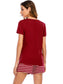 Graphic Round Neck Top and Striped Shorts Lounge Set nicholesgifts