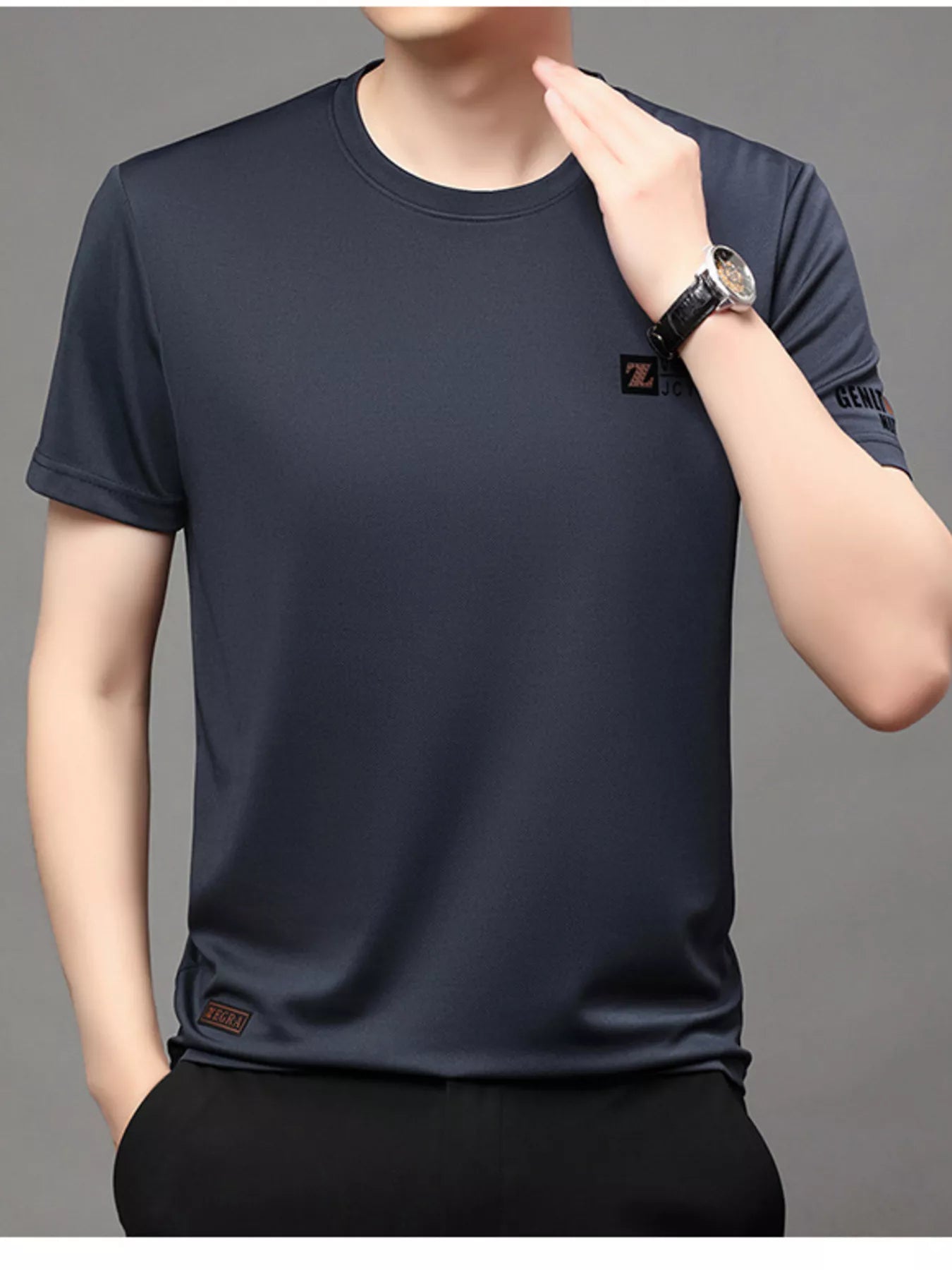 Men's Plus Size Round Neck Short Sleeve T-Shirt NicholesGifts