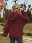 Zip Up Drawstring Long Sleeve Hooded Jacket nicholesgifts