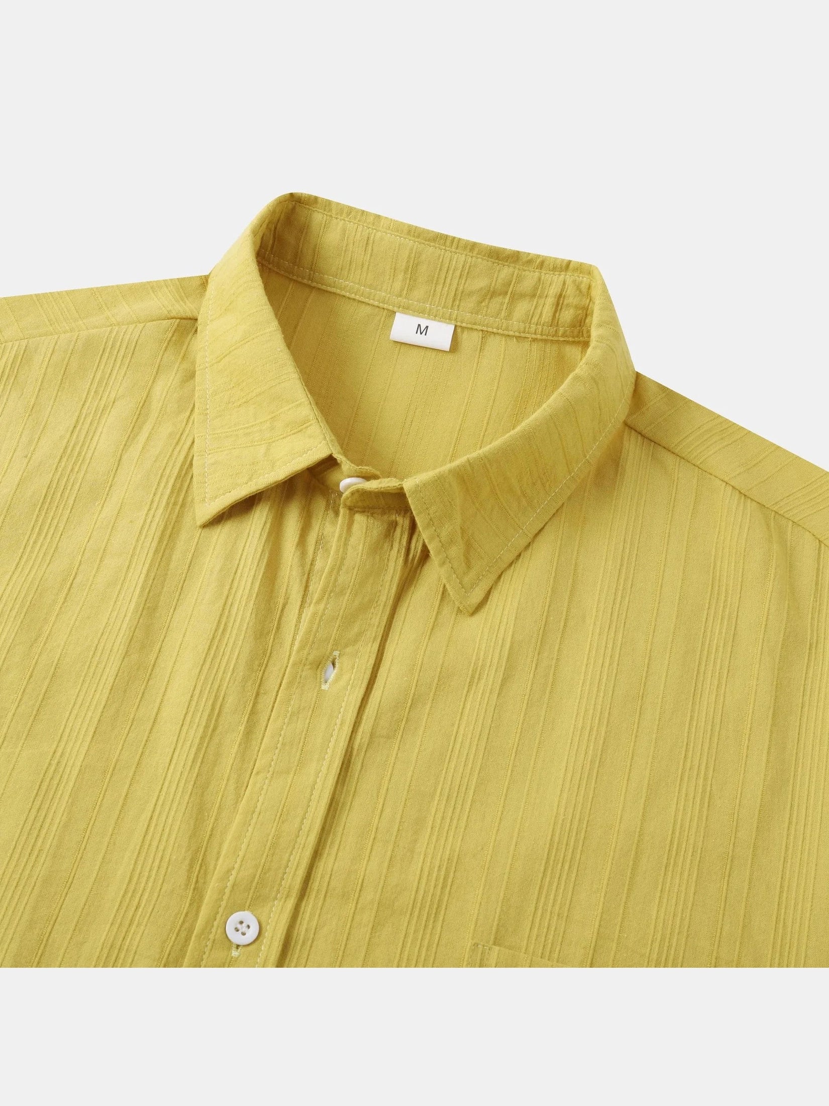 Men's Short Sleeve Button Down Shirt with Chest Pocket Trendsi