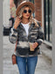 Printed Collared Neck Jacket nicholesgifts