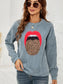 Women Round Neck Dropped Shoulder Mama Graphic Sweatshirt nicholesgifts