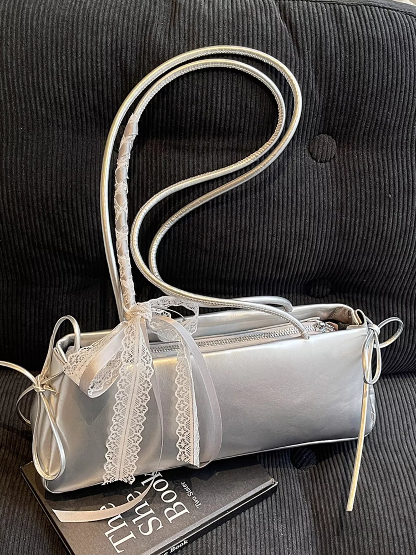 Lace Decor Shoulder Bag nicholesgifts