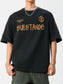 Men's Letter Round Neck Half Sleeve T-Shirt nicholesgifts