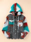 Drawstring Hooded Pocketed Denim Jacket nicholesgifts