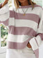 Round Neck Long Sleeve Sweater Trendsi