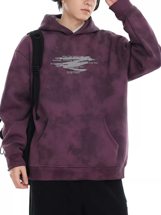 Men's Plus Size Tie-Dye Long Sleeve Hoodie NicholesGifts