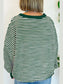 LUCKY Striped Round Neck Long Sleeve Sweatshirt nicholesgifts
