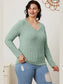 Basic Bae Full Size Ribbed V-Neck Long Sleeve T-Shirt nicholesgifts
