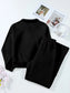 Collared Sweatshirt and High Waist Pants Active Set nicholesgifts
