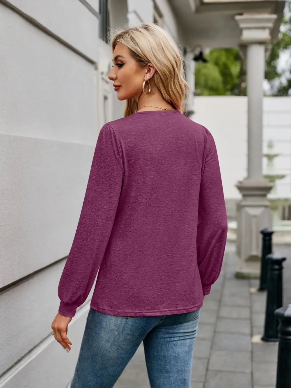 V-Neck Long Sleeve T-Shirt nicholesgifts