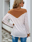 Striped Round Neck Long Sleeve T-Shirt nicholesgifts