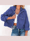 Hooded Dropped Shoulder Denim Jacket nicholesgifts