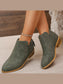 Women Point Toe Block Heels Boots nicholesgifts