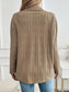 Textured Collared Neck Button Down Shacket nicholesgifts