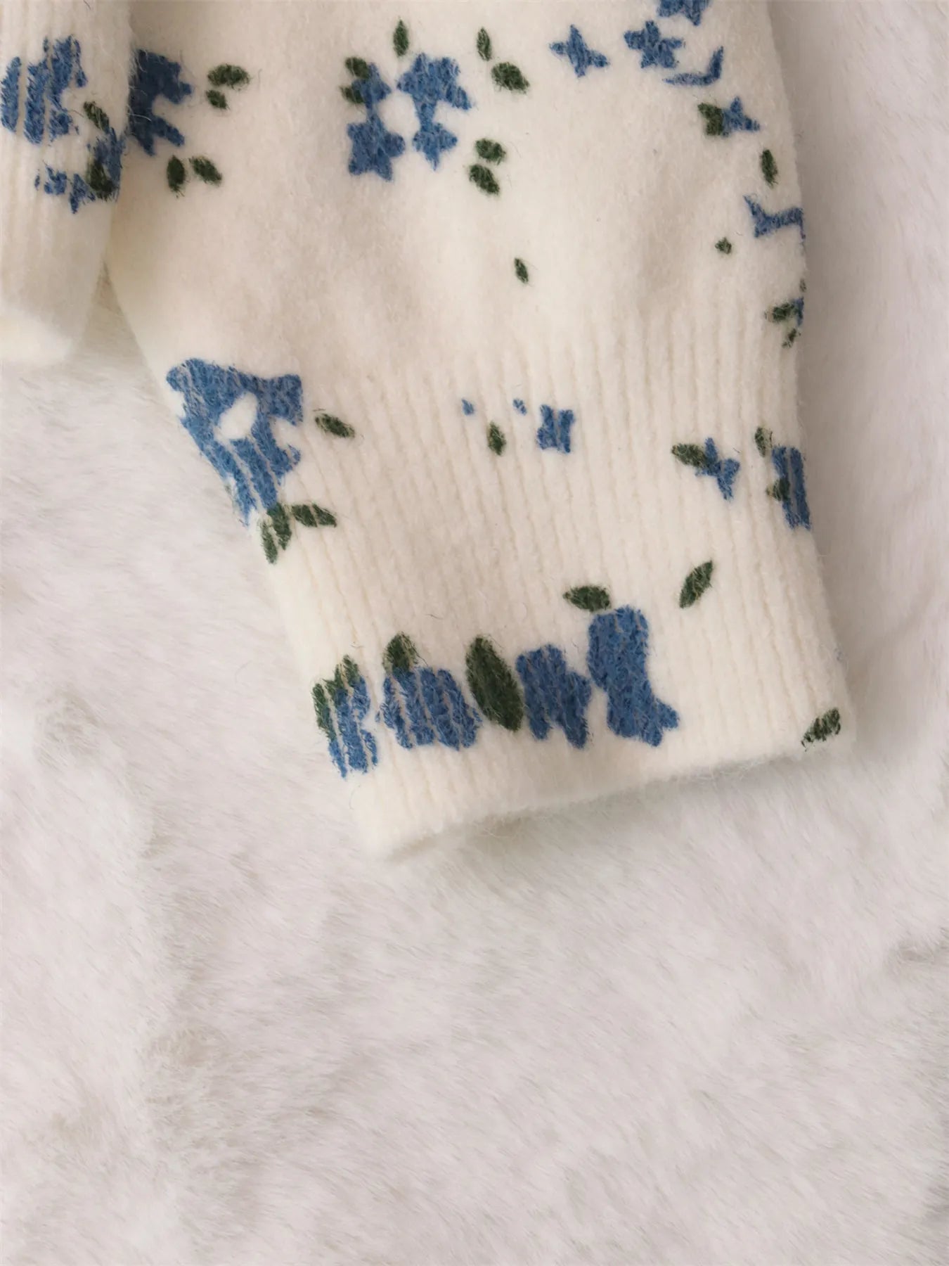 Floral Button-Up Long Sleeve Cardigan