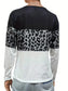 Crisscross Color Block Long Sleeve T-Shirt nicholesgifts