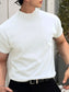 Men's Full Size Mock Neck Short Sleeve T-Shirt Plus Size nicholesgifts