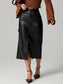 Slit Midi Skirt with Pockets nicholesgifts