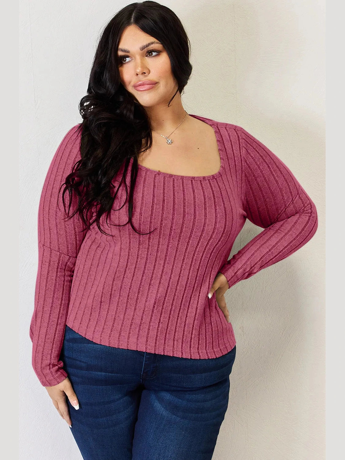 Basic Bae Full Size Ribbed Long Sleeve T-Shirt nicholesgifts