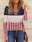 Crisscross Color Block Long Sleeve T-Shirt nicholesgifts