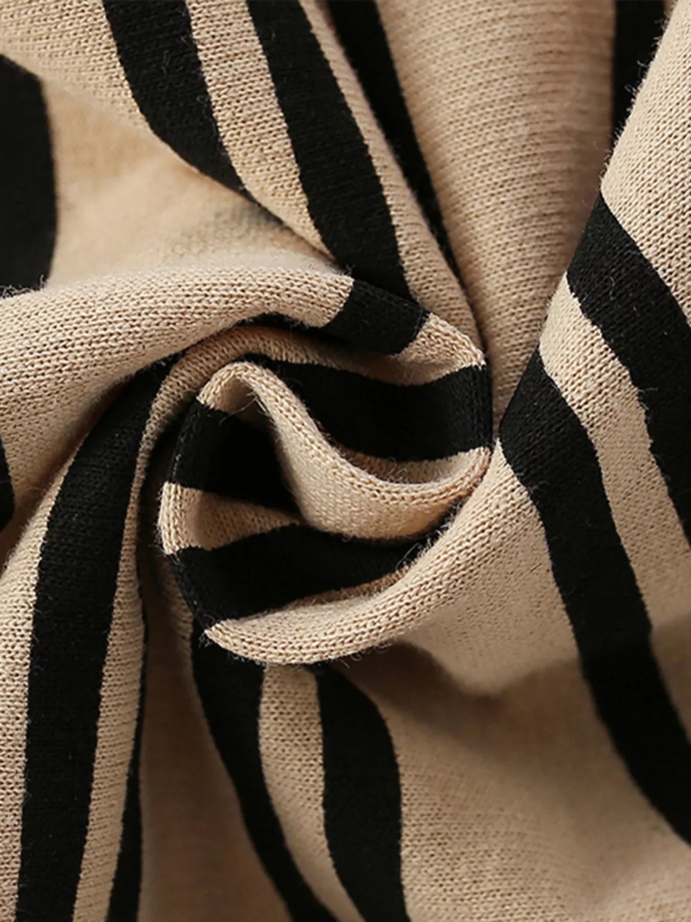 Children's Striped Bear Crew Neck Sweatshirt Trendsi