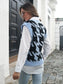 Houndstooth V-Neck Sweater Vest Trendsi
