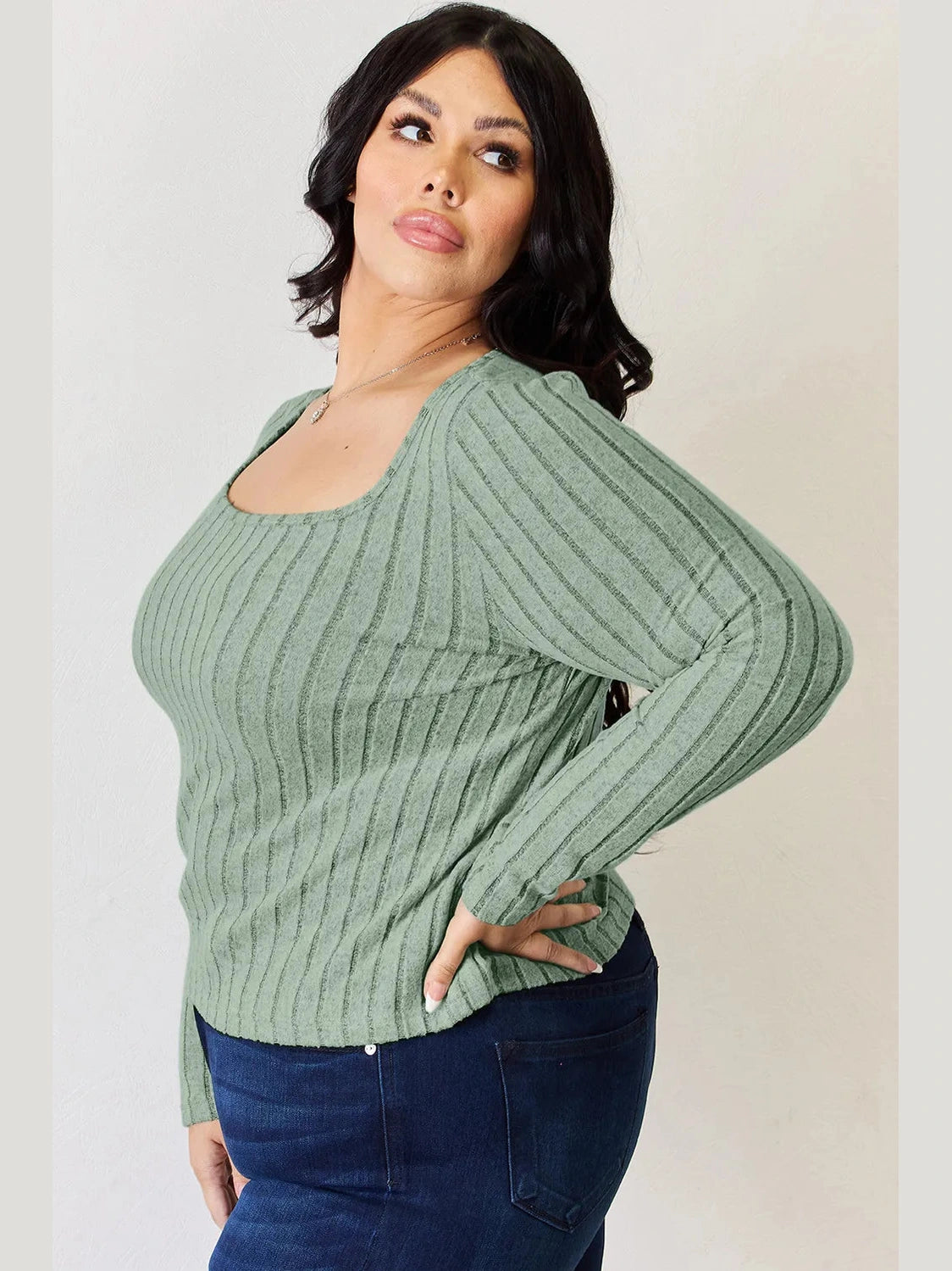 Basic Bae Full Size Ribbed Long Sleeve T-Shirt nicholesgifts