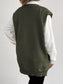 Button-Down Button Up Sweater Vest nicholesgifts