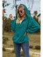 NicholesGifts Women Cable-Knit Long Sleeve Hooded Jacket nicholesgifts