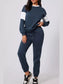 Drop Shoulder Loose Sweatshirt and Joggers Active Set nicholesgifts