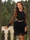 Cutout Round Neck Mini Dress nicholesgifts