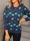Lucky Clover Crew Neck Sweater nicholesgifts