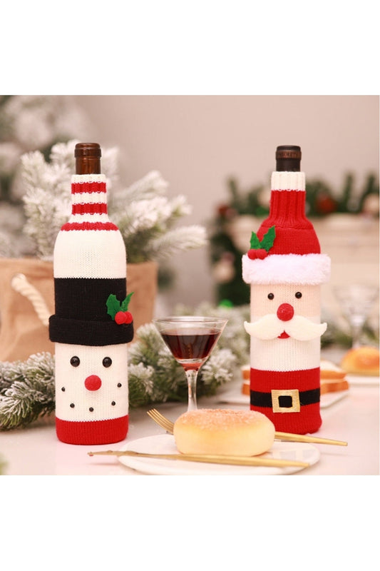 Christmas Knit Wine Bottle Cover NicholesGifts
