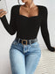 Honey Ribbed Long Sleeve T-Shirt nicholesgifts