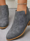 Women Point Toe Block Heels Boots nicholesgifts