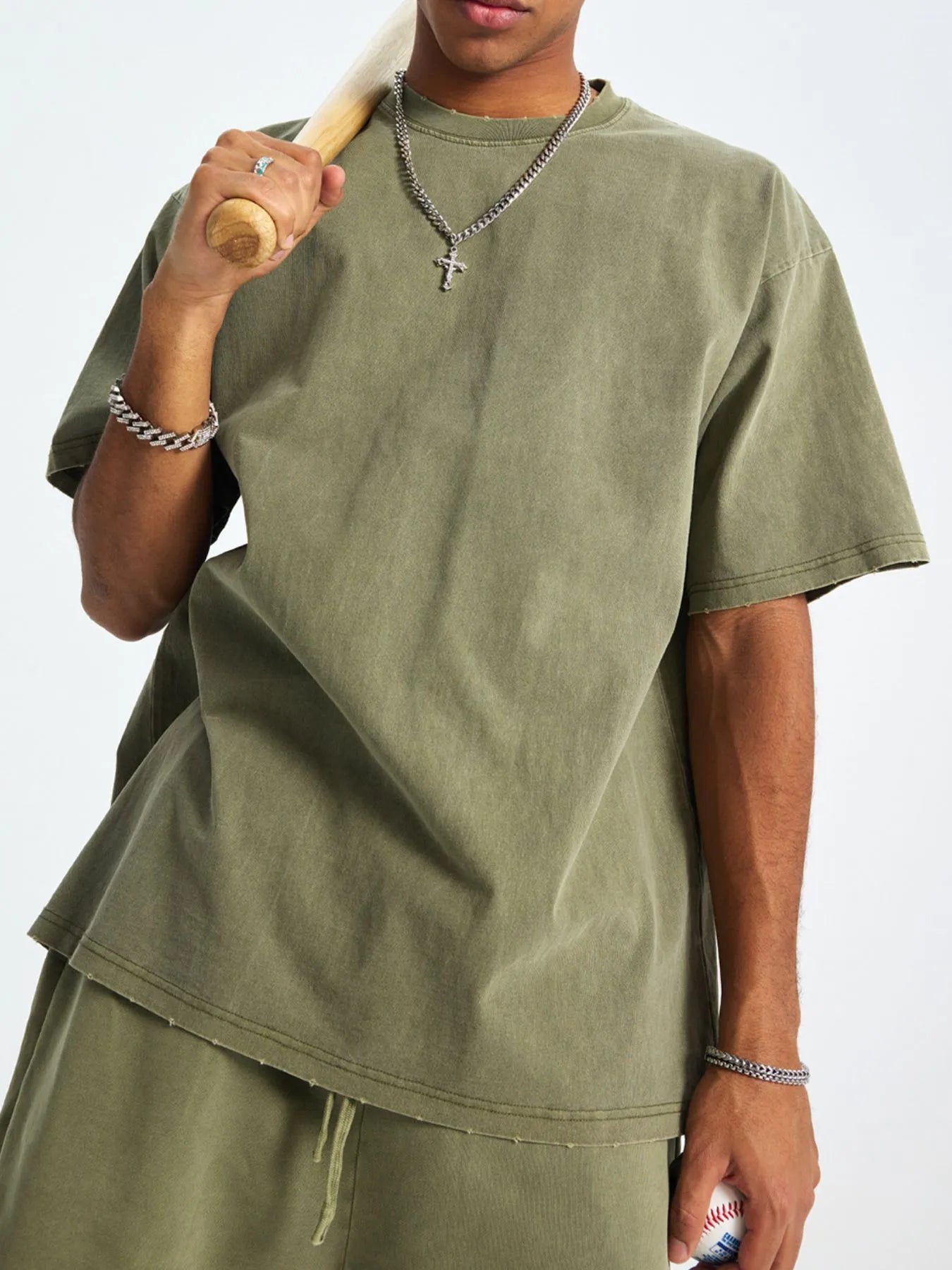 Men's Casual Oversized Cotton T-Shirt NicholesGifts