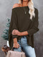 Waffle Knit Boat Neck T-Shirt nicholesgifts