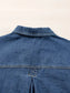 Pocketed Button Up Denim Jacket nicholesgifts