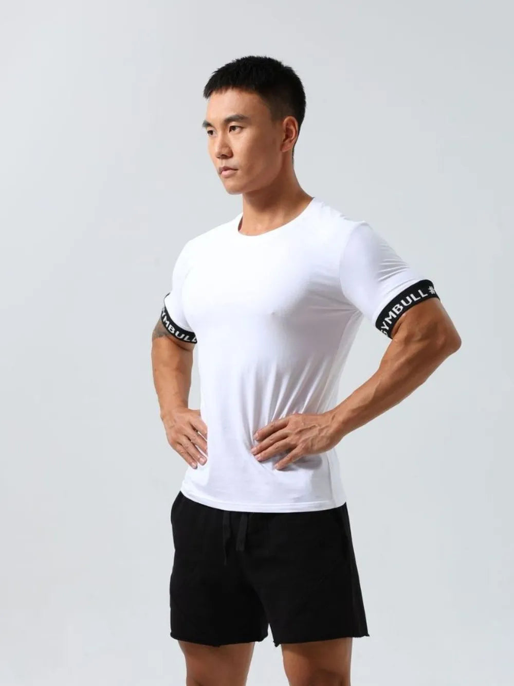 Men's Round Neck Contrast Short Sleeve T-Shirt Trendsi