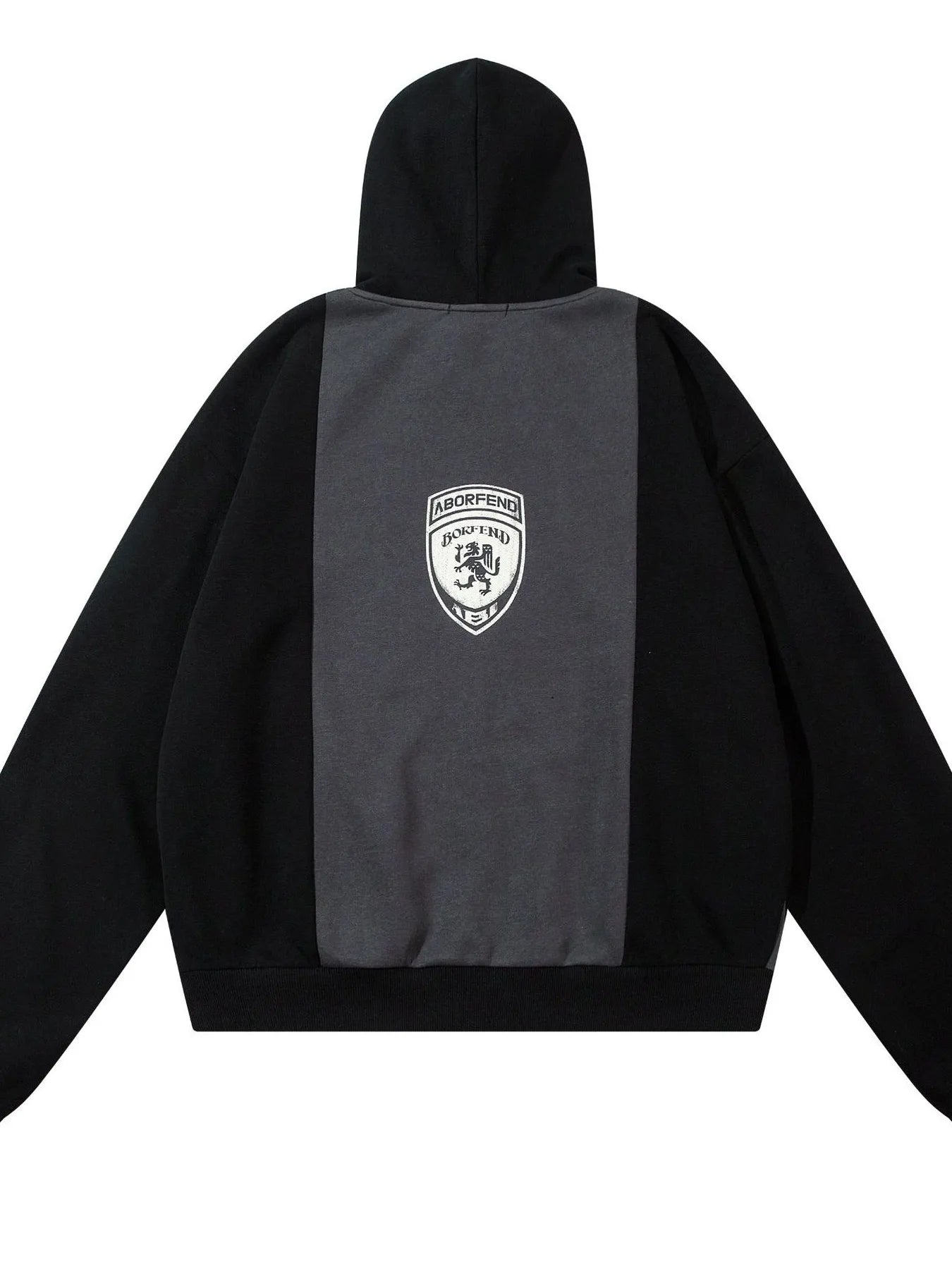 Men's Color Block Letter Graphic Zip-Up Hoodie NicholesGifts