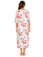 Printed Slit Night Dress with Pockets nicholesgifts