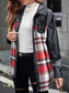 Ivy Lane Plaid Button Up Dropped Shoulder Jacket nicholesgifts