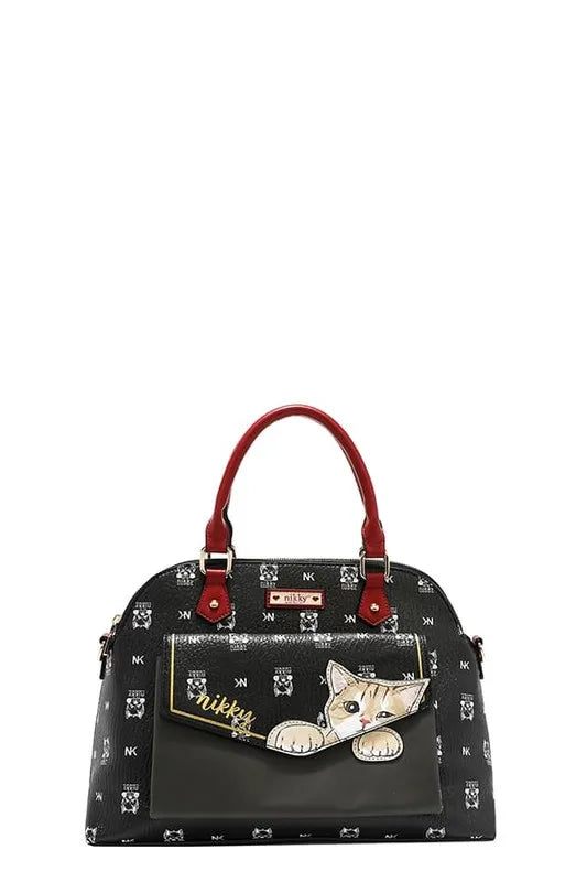 Nicole Lee USA Eco-Leather Cat Dome Bag Trendsi