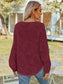 V-Neck Long Sleeve Blouse nicholesgifts