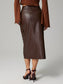 Slit Midi Skirt with Pockets nicholesgifts