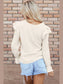 Ruffled Round Neck Flounce Sleeve Top nicholesgifts