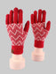 Women Heart Pattern Knitted Touchscreen Gloves nicholesgifts