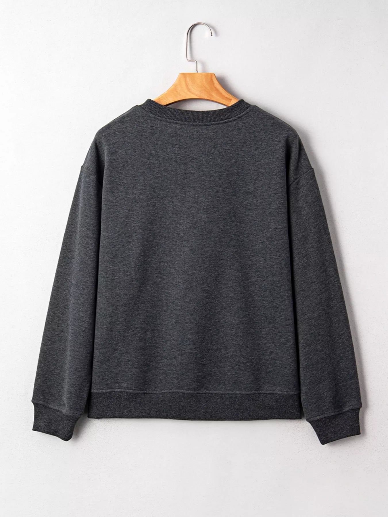 Cowboy Queen Card Drop Shoulder Graphic Sweatshirt Trendsi