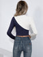 Ivy Lane Cropped Contrast Color Round Neck Short Sleeve Tee nicholesgifts